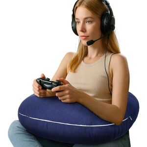 NEW BLACK Gaming Pillow for Support while gaming, work , crafting, reading